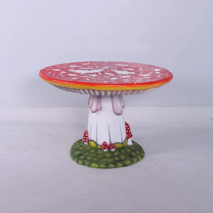 Medium Red Mushroom Table Statue