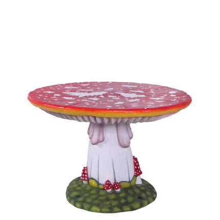 Medium Red Mushroom Table Statue