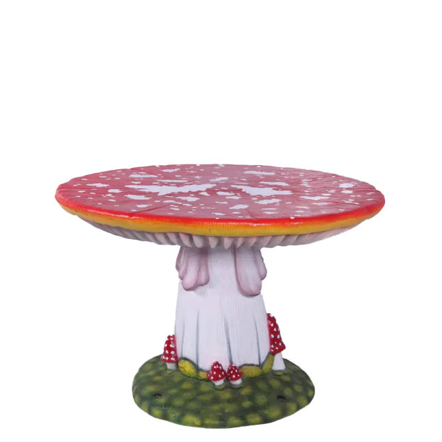 Medium Red Mushroom Table Statue