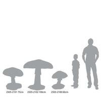 Large Blue Mushroom Over Sized Statue - LM Treasures 