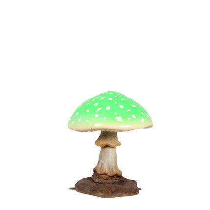 Small Green Mushroom Over Sized Statue