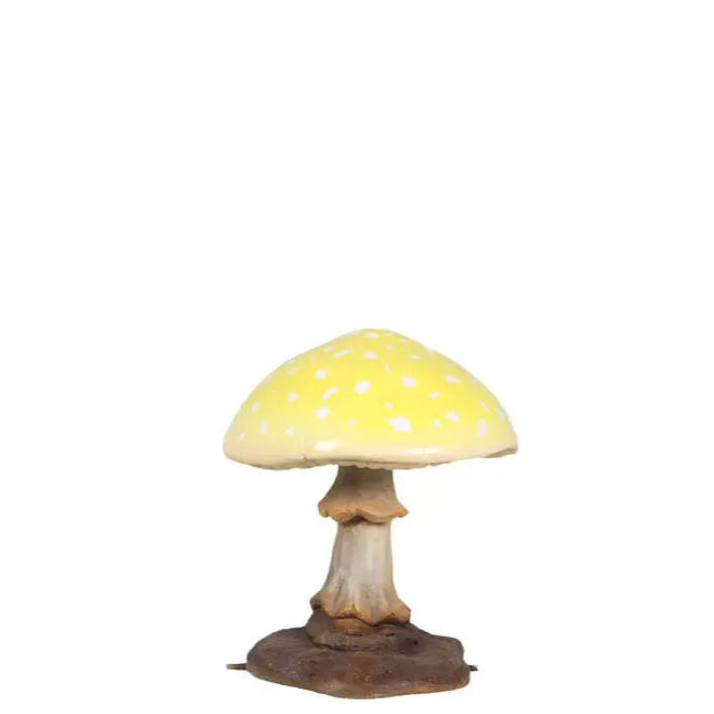 Small Yellow Mushroom Over Sized Statue LM Treasures - T