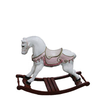 Pink Rocking Horse Rosa Statue