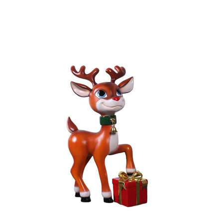 Cute Comic Reindeer Standing Statue LM Treasures - H