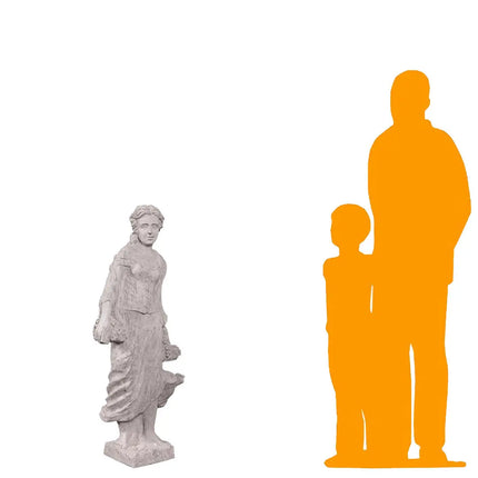 Goddess of Autumn Roman Stone Finish Statue LM Treasures - H