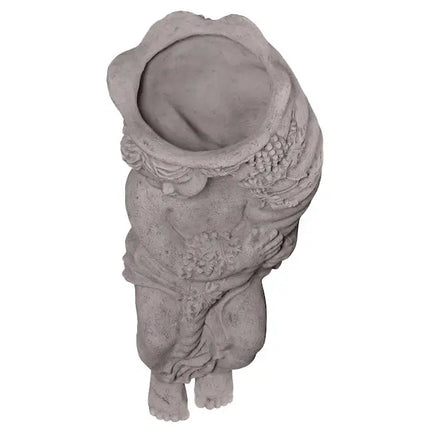 Sitting Boy with Fill Horn Stone Finish Statue LM Treasures - H