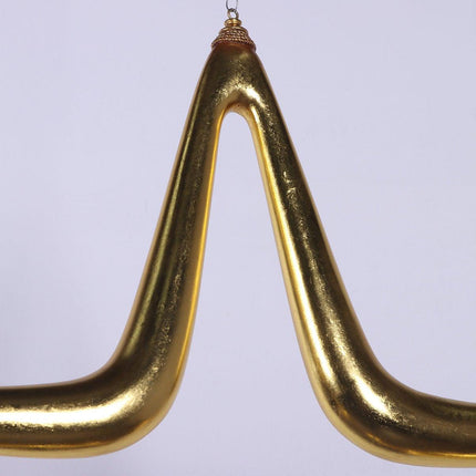 Hanging Gold Christmas Star Statue