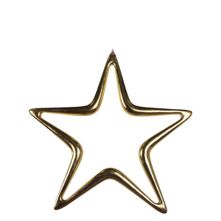 Hanging Gold Christmas Star Statue