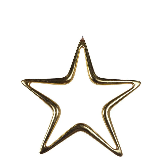Hanging Gold Christmas Star Statue LM Treasures - H