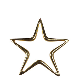 Hanging Gold Christmas Star Statue