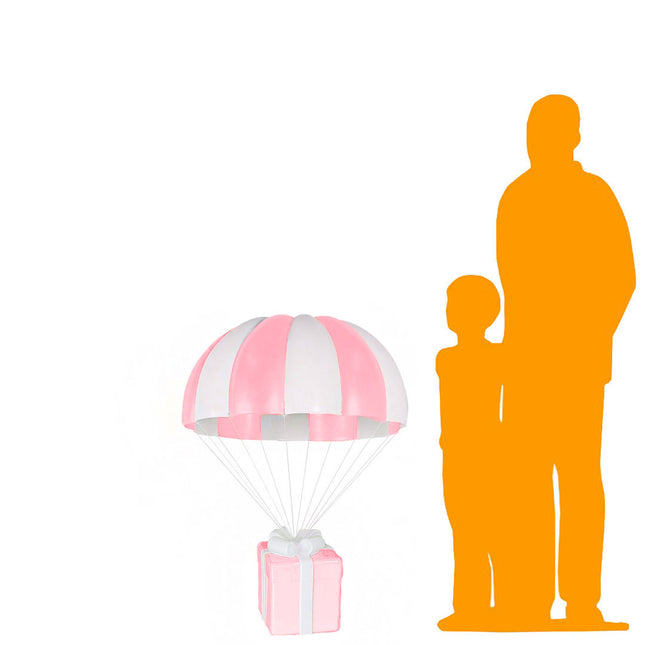 Pink Hanging Parachute Gift Life Size Statue