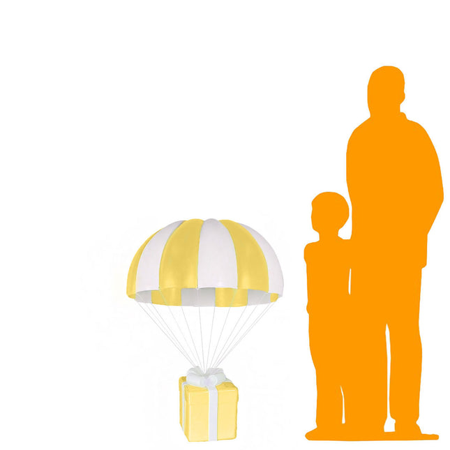 Yellow Hanging Parachute Gift Life Size Statue