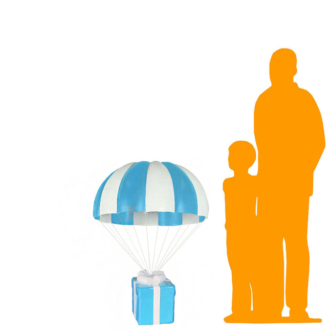 Blue Hanging Parachute Gift Life Size Statue