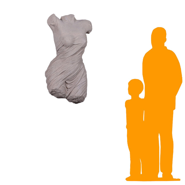 Female Torso Wall Decor Statue