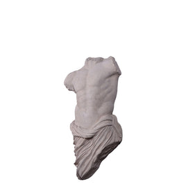 Male Stone Torso Wall Decor Statue