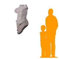 Male Stone Torso Wall Decor Statue
