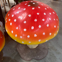 Medium Red Mushroom Over Sized Statue - LM Treasures 