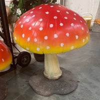 Medium Red Mushroom Over Sized Statue - LM Treasures 