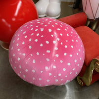 Medium Pink Mushroom Over Sized Statue - LM Treasures 