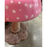 Medium Pink Mushroom Over Sized Statue - LM Treasures 