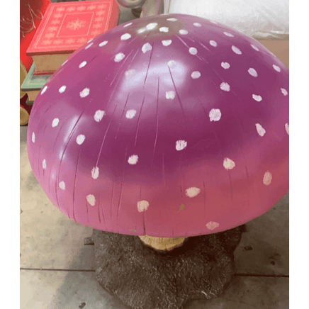 Medium Purple Mushroom Over Sized Statue - LM Treasures 