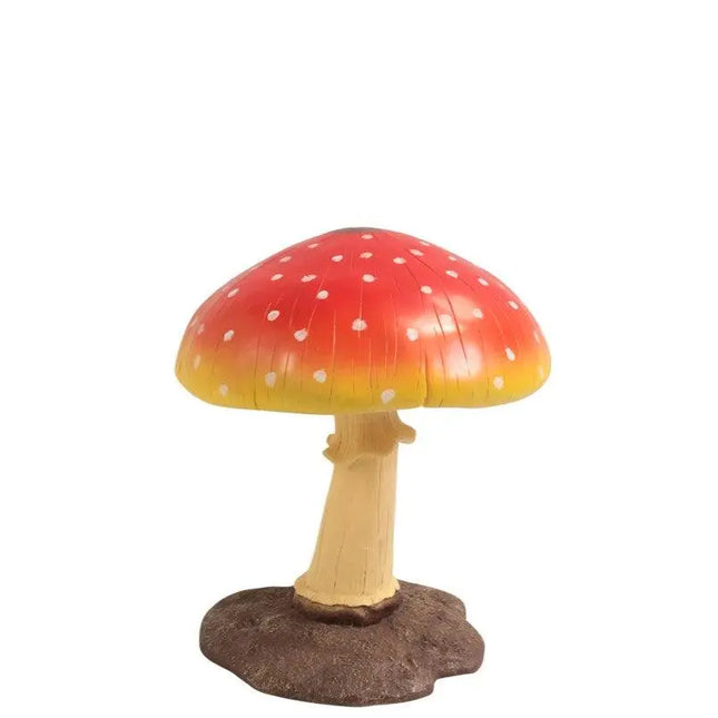 Medium Red Mushroom Over Sized Statue LM Treasures - T