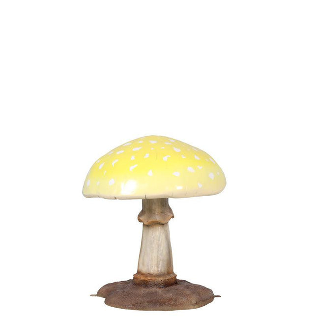 Medium Yellow Mushroom Over Sized Statue - LM Treasures 