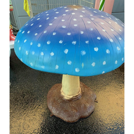 Large Blue Mushroom Over Sized Statue - LM Treasures 