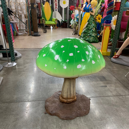 Medium Green Mushroom Over Sized Statue - LM Treasures 