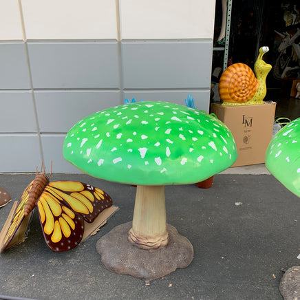 Large Green Mushroom Over Sized Statue - LM Treasures 