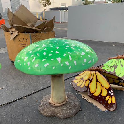 Large Green Mushroom Over Sized Statue - LM Treasures 