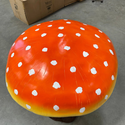 Large Orange Mushroom Over Sized Statue LM Treasures - T