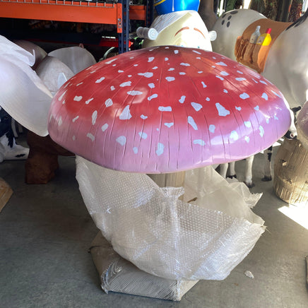 Large Pink Mushroom Over Sized Statue - LM Treasures 