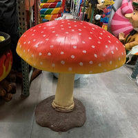 Large Red Mushroom Over Sized Statue - LM Treasures 