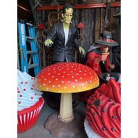 Large Red Mushroom Over Sized Statue - LM Treasures 