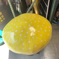 Large Yellow Mushroom Over Sized Statue - LM Treasures 