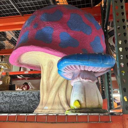 Purple Fantasy Mushroom Over Sized Statue