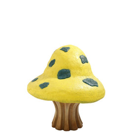 Yellow Fantasy Mushroom Over Sized Statue - LM Treasures 