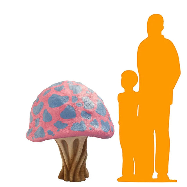 Purple Fantasy Mushroom Over Sized Statue LM Treasures - T