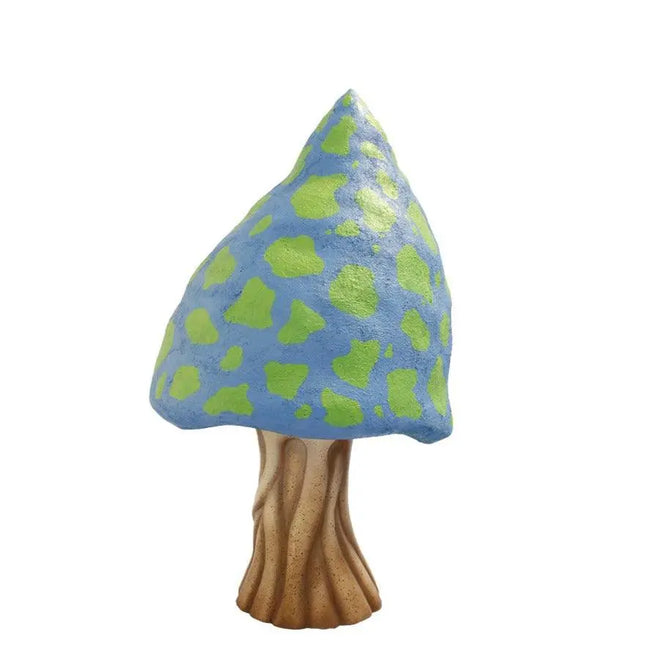 Blue Fantasy Mushroom Over Sized Statue LM Treasures - T