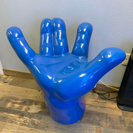 Blue Hand Chair Life Size Statue