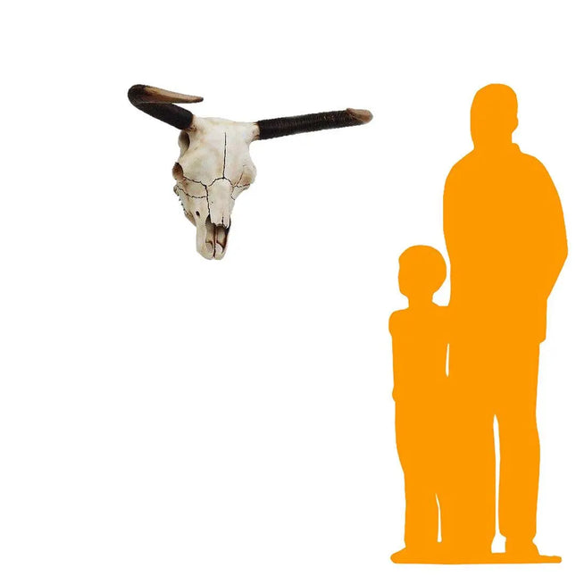 Small Bull Skull Life Size Statue LM Treasures - A