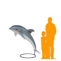 Jumping Dolphin On Base Life Size Statue - LM Treasures 