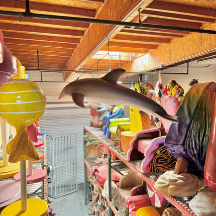 Jumping Hanging Dolphin Statue - LM Treasures 