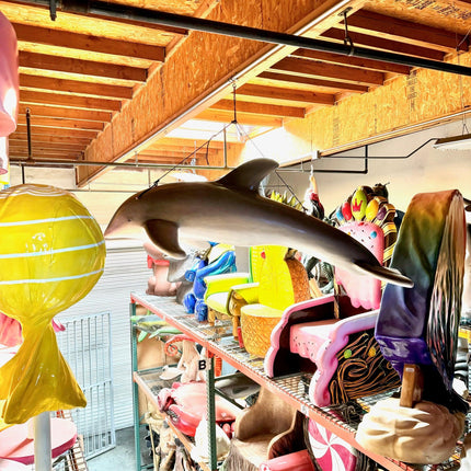 Jumping Hanging Dolphin Statue - LM Treasures 