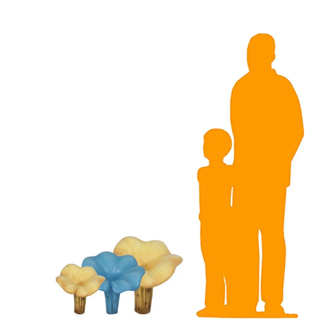 Small Chanterelle Mushroom Over Sized Statue LM Treasures - T
