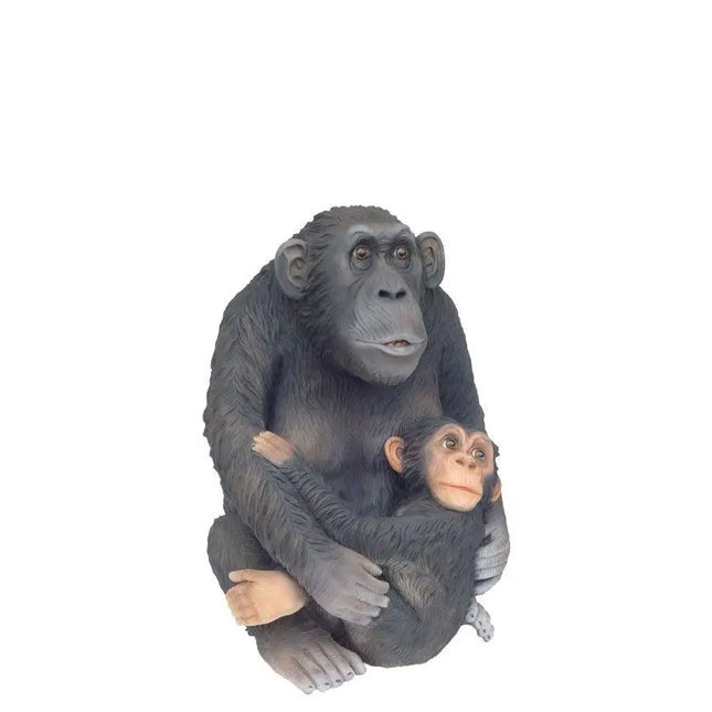 Monkey With Baby Life Size Statue LM Treasures - A