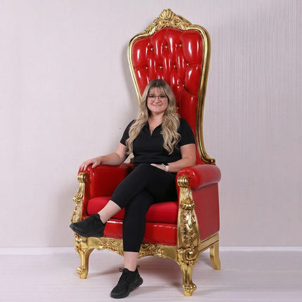 Red Royal Throne Statue LM Treasures - H