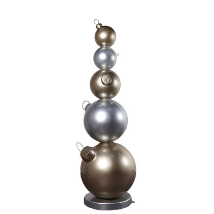 Stacked Christmas Ornaments Over Sized Statue - LM Treasures 