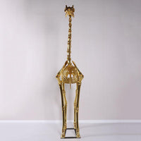 Gold Giraffe Skeleton Life Size Statue - LM Treasures 